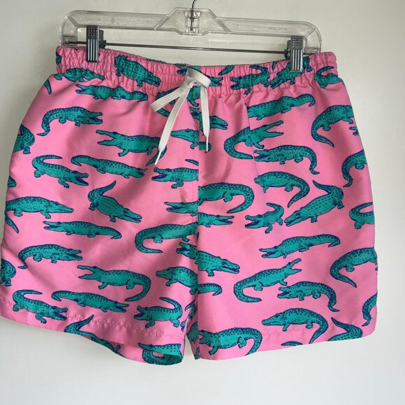 CHUBBIES The Glades Pink Alligator 6" Swim Trunks Shorts w/ Liner Men's Size XL - Picture 1 of 10